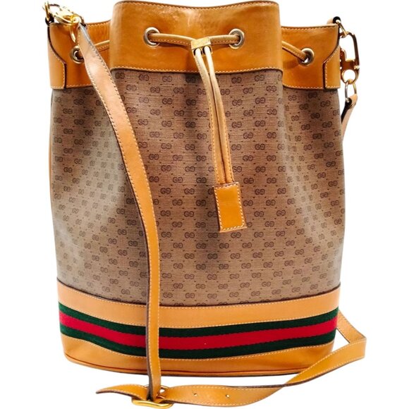 Gucci Handbags - 758535BV (X6) Gucci Shoulder Bag Sherry Line Brown PVC